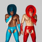 Blue Vinyl Rodeo Chaps