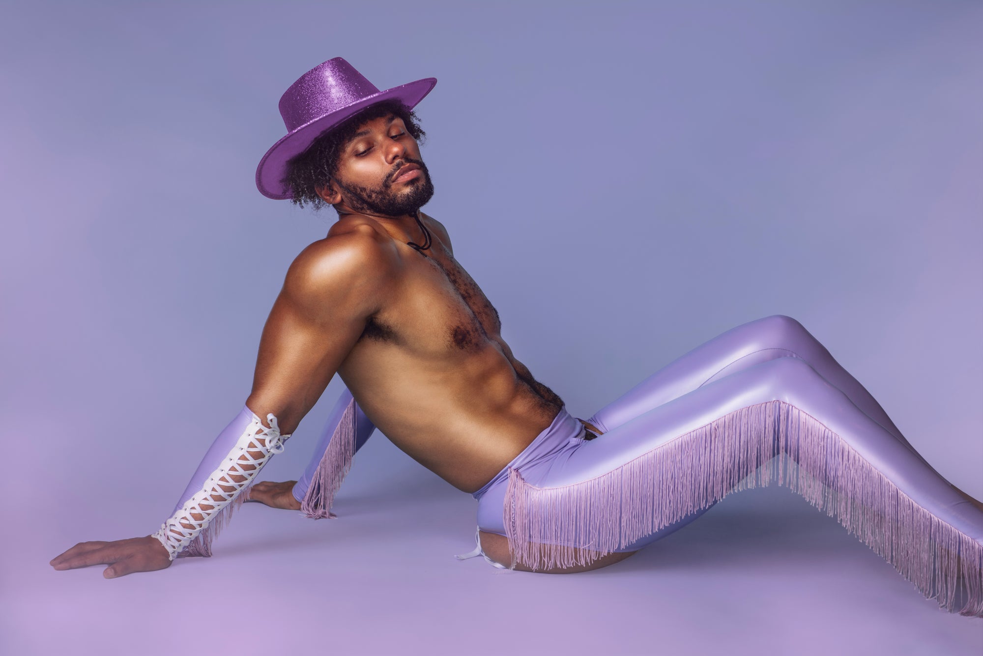 Lilac Vinyl Rodeo Chaps