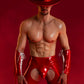 Red Vinyl Rodeo Chaps