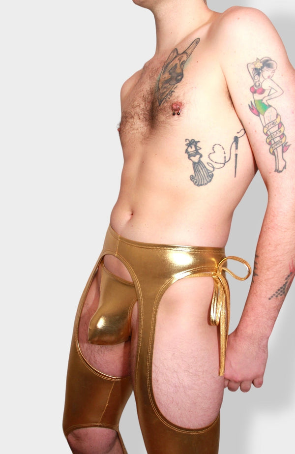 Gold Intergalactic Chaps