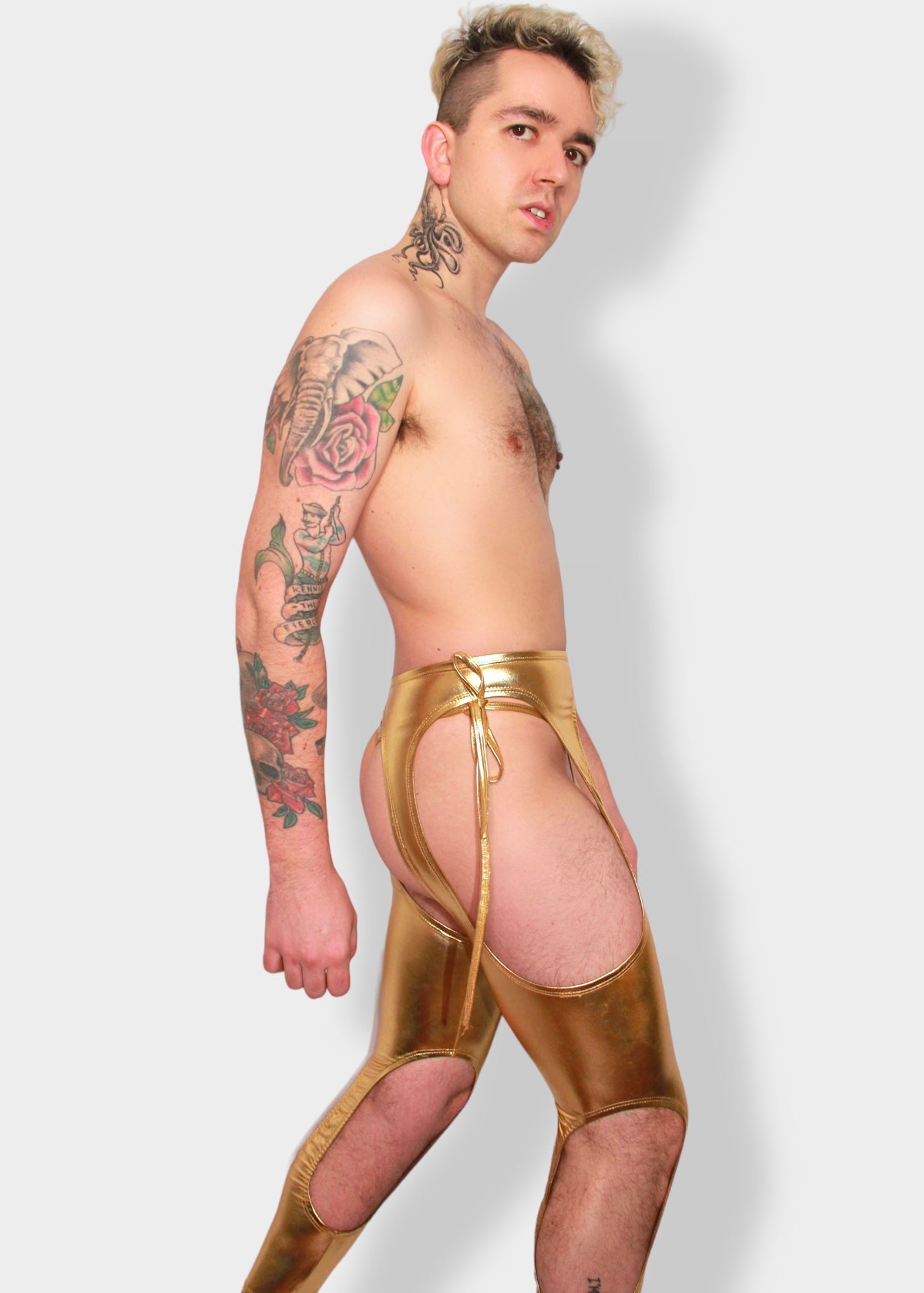 Gold Intergalactic Chaps