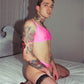 Pink Mesh Bralette