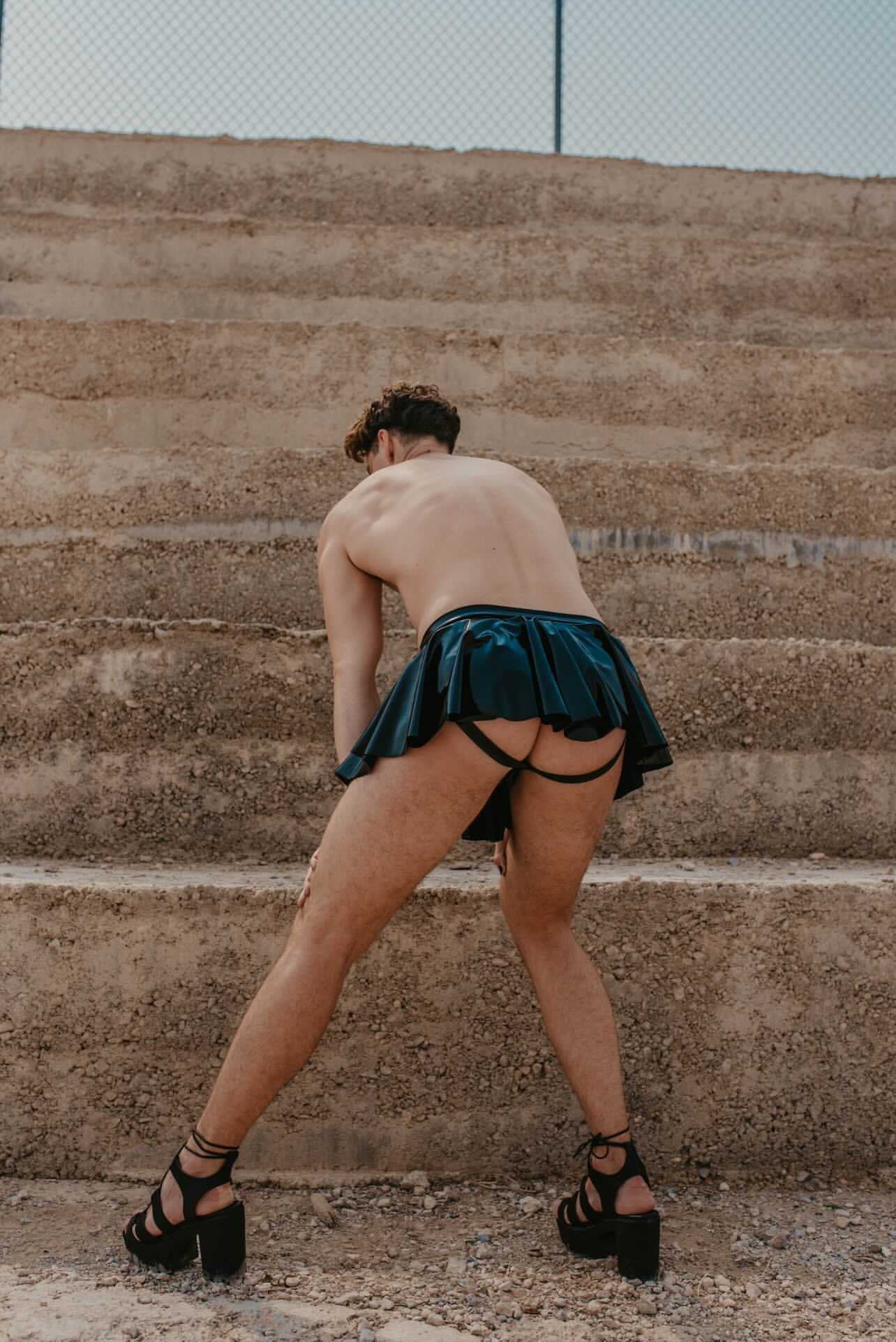 Black Vinyl 11" Skirt Jock