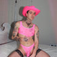 Pink Mesh Bralette
