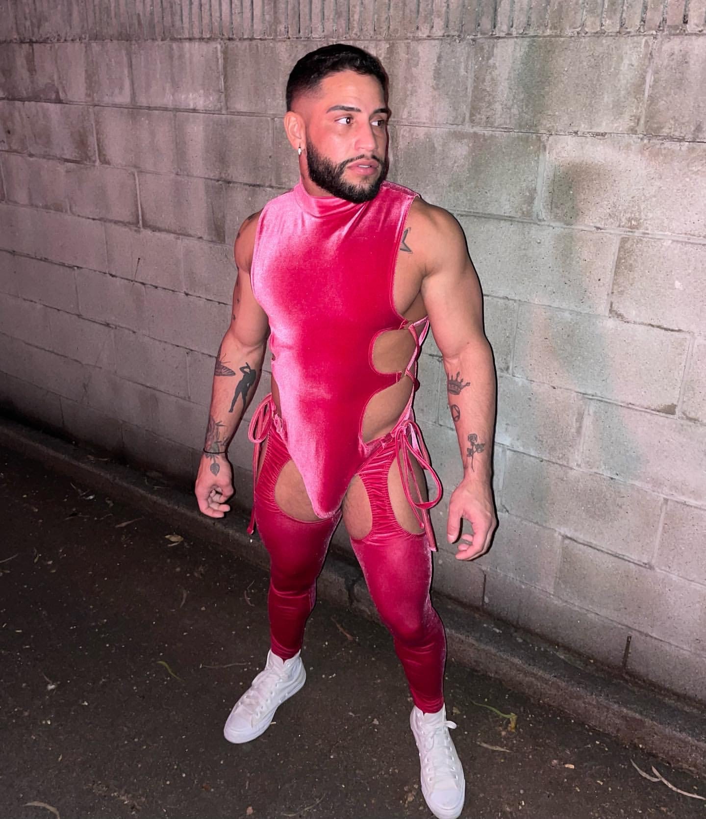 Olive You Lace Me Up Bodysuit - Chaps Sold Separately