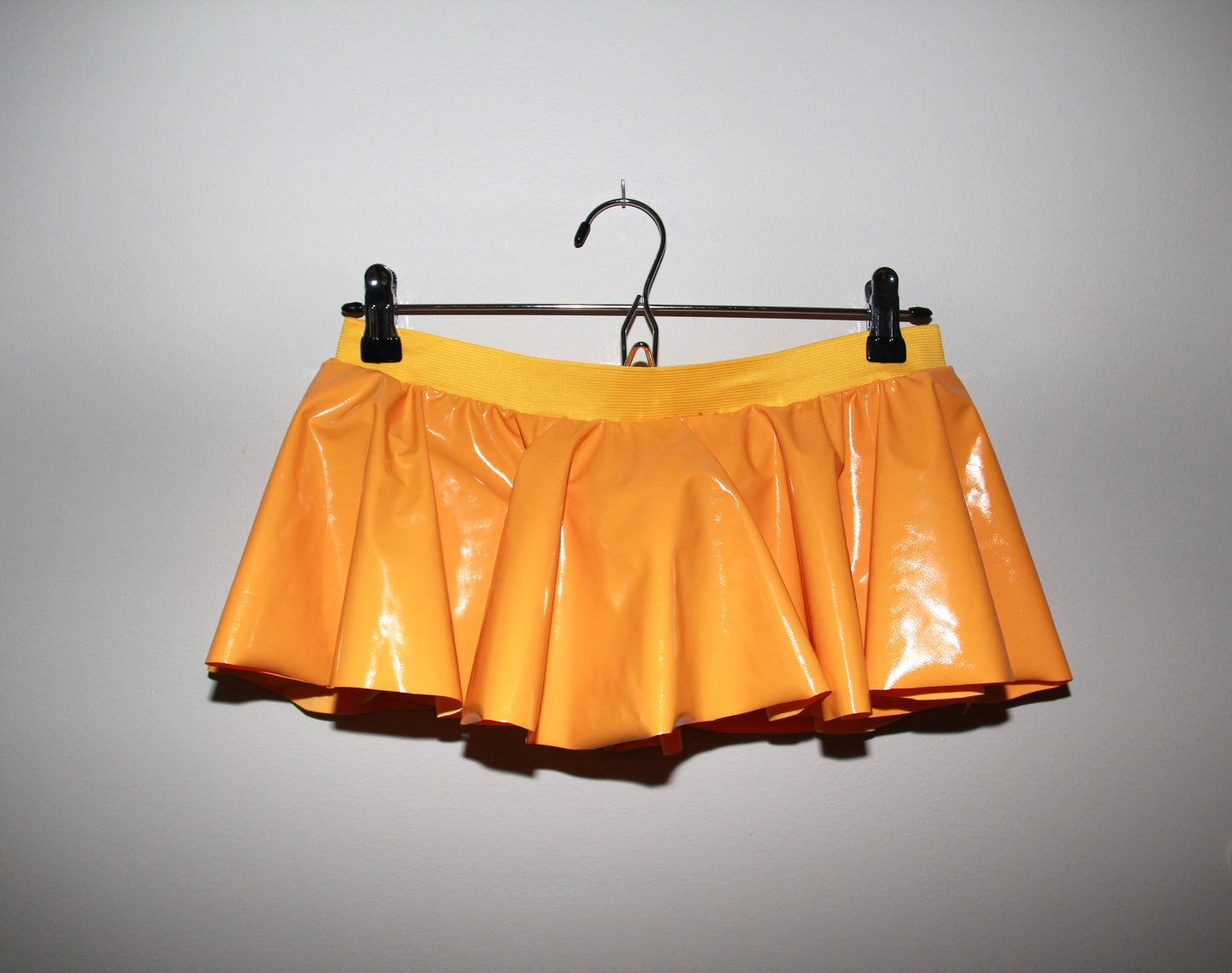 Yellow Vinyl Skirt Jock