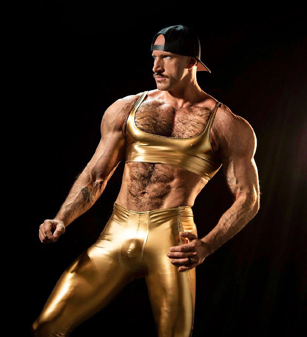 Gold Vinyl Chaps