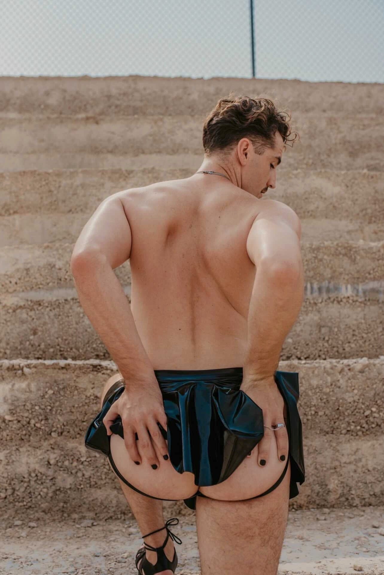 Black Vinyl 11" Skirt Jock
